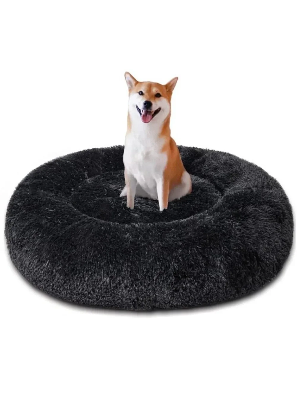 Calming Donut Pet Bed for Medium Dogs 32